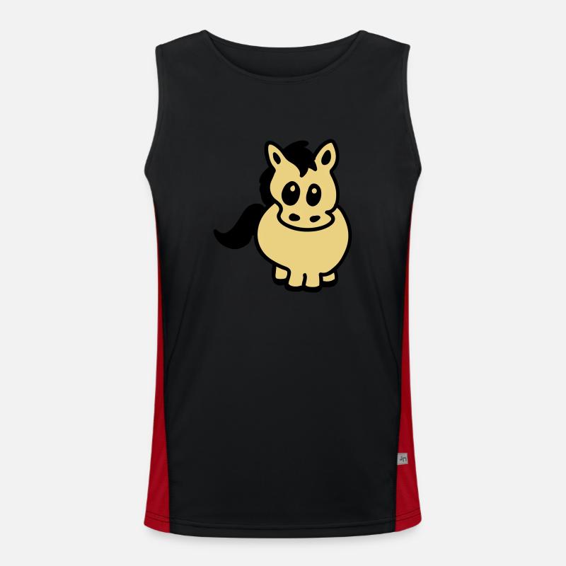 Thick bangs Men's Functional Contrast Tank Top 