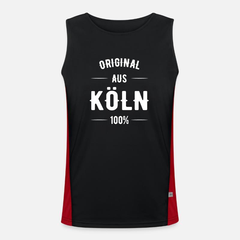 Köln Funktionelles Kontrast-Tank Top für Männer 