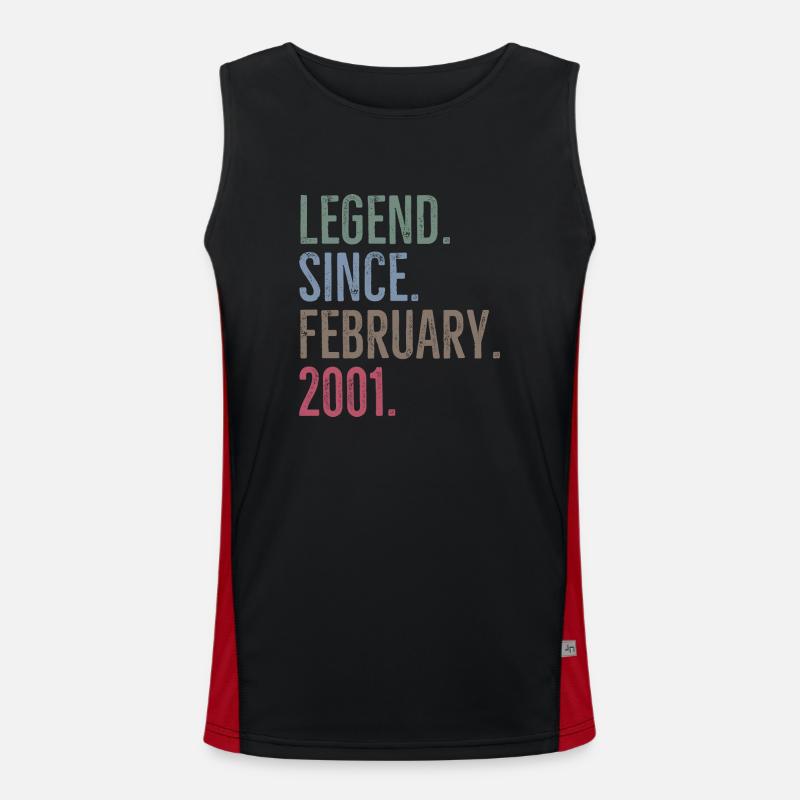 Legend Since February 2001 Men's Functional Contrast Tank Top 