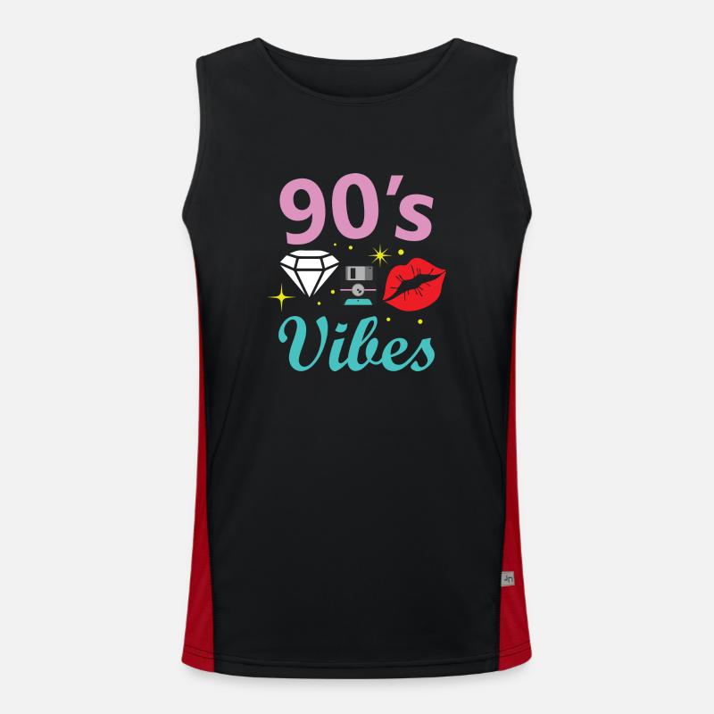 1990s Proverbs 90s Gift Idea Men's Functional Contrast Tank Top 