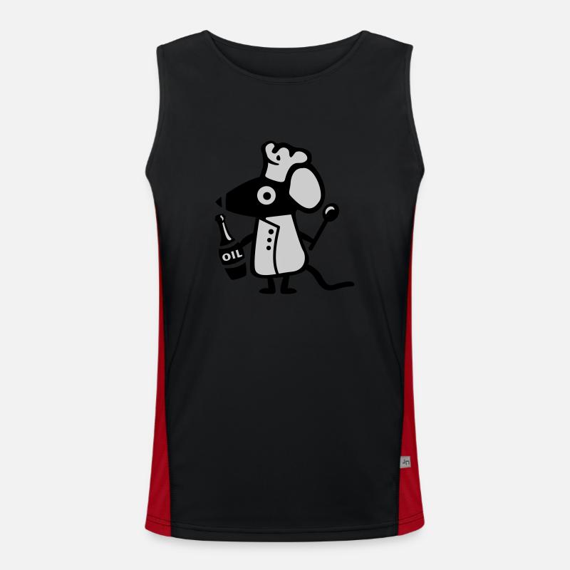 Maus Koch - Ratte Funktionelles Kontrast-Tank Top für Männer 
