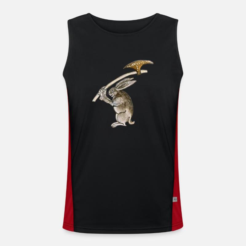 Killer Rabbit Funktionelles Kontrast-Tank Top für Männer 