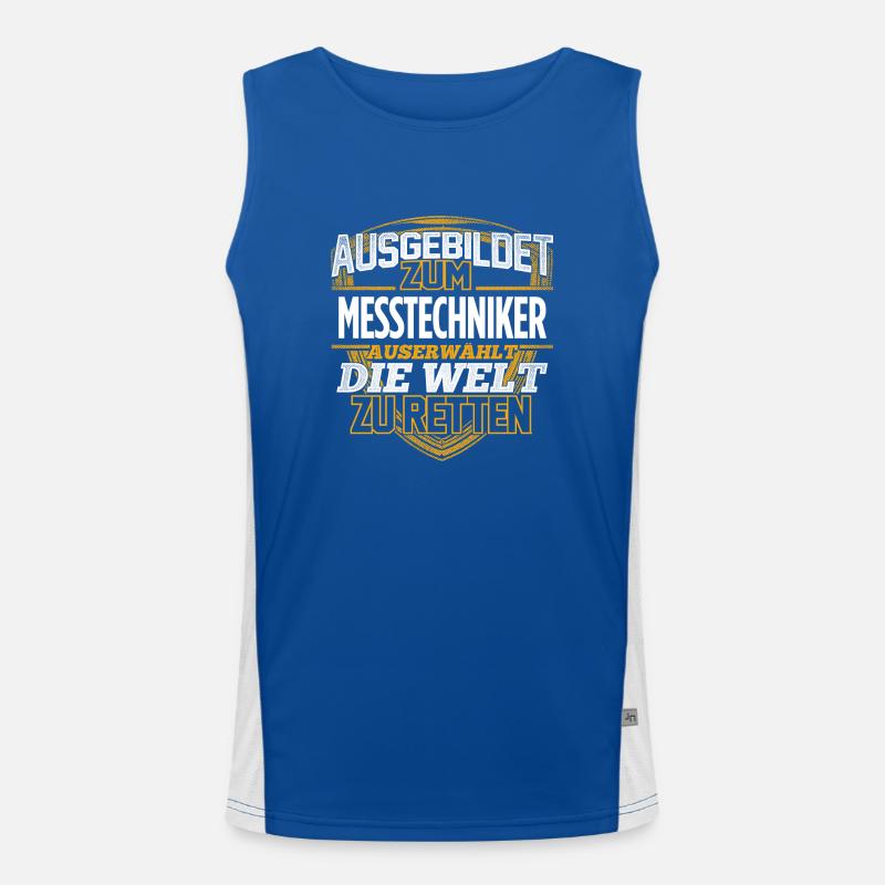 MESSTECHNIKER - Der Auserwählte Funktionelles Kontrast-Tank Top für Männer 