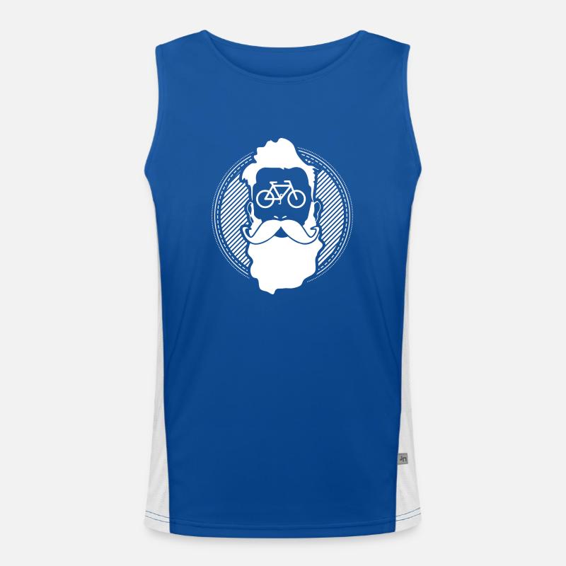 Bicycle gift idea Men's Functional Contrast Tank Top