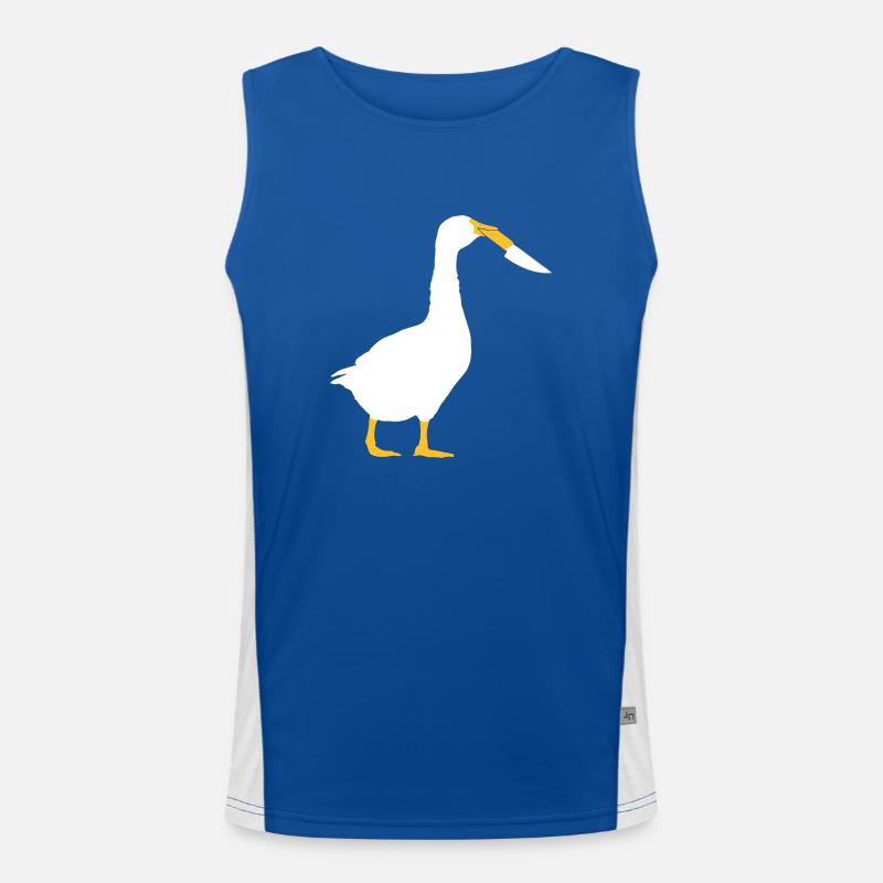 Dangerous armed goose Men's Functional Contrast Tank Top 
