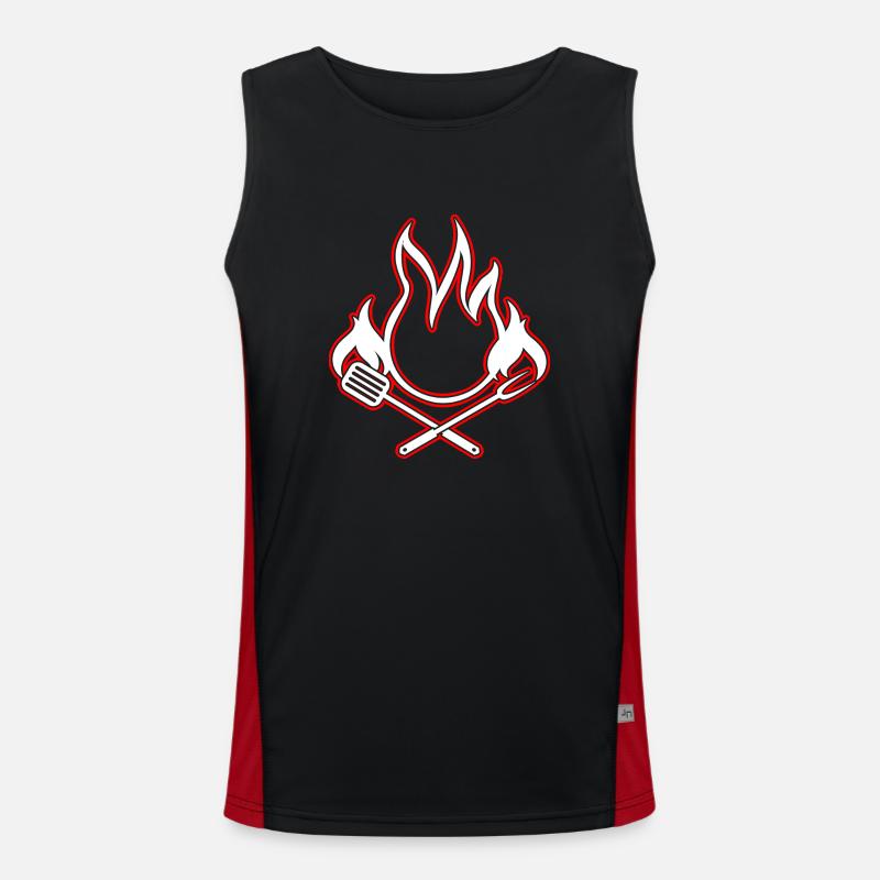 BBQ Men's Functional Contrast Tank Top 
