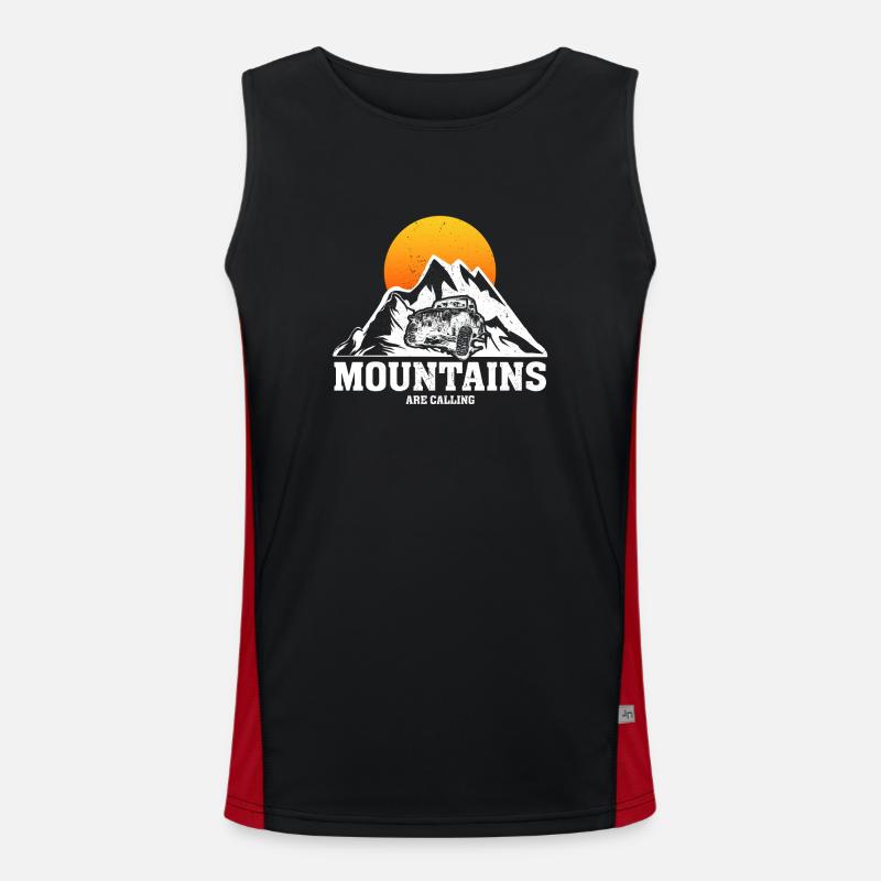 Mountains Are Calling Men's Functional Contrast Tank Top 