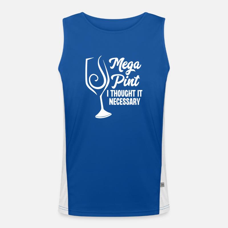 Mega Pint I Thought It Necessary Men's Functional Contrast Tank Top 