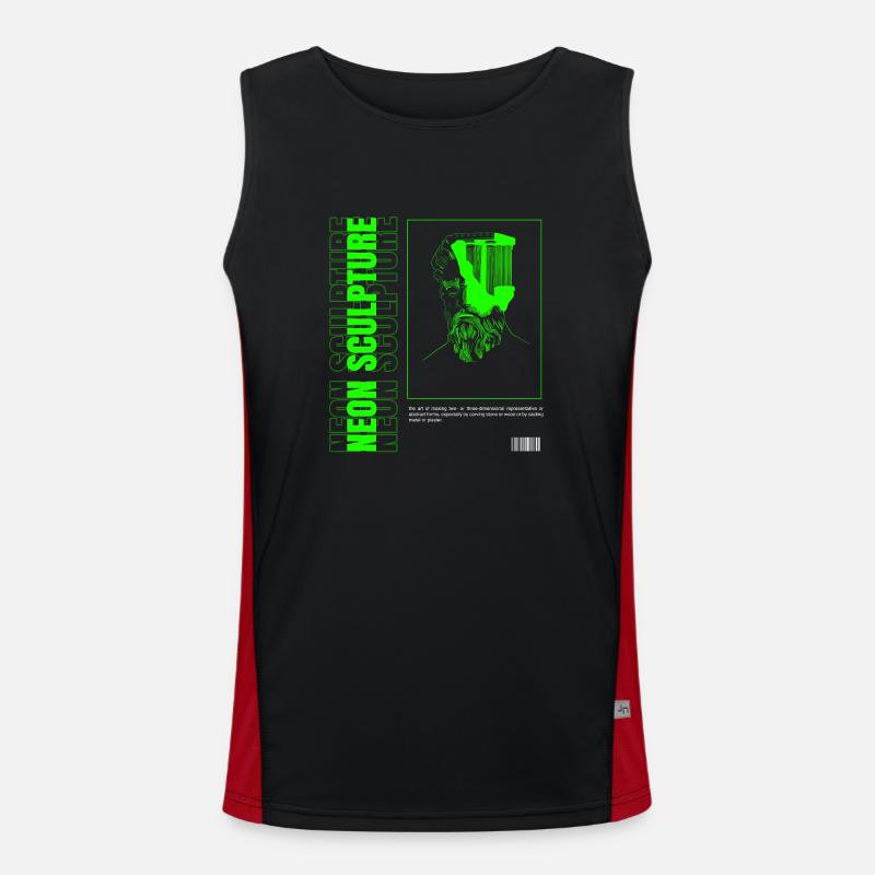 Neon Sculpture Men's Functional Contrast Tank Top 