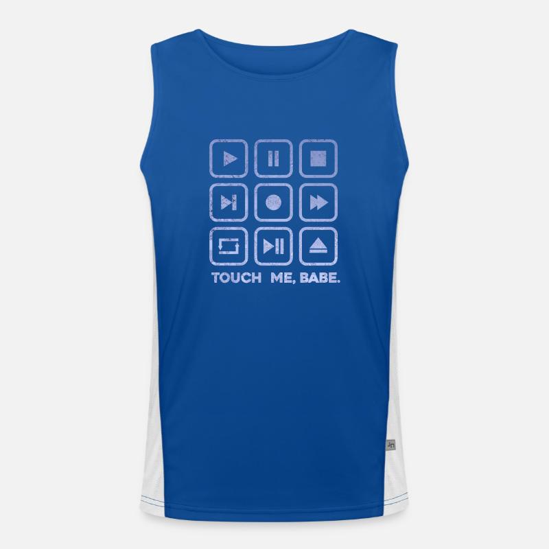Touch me, babe Men's Functional Contrast Tank Top 