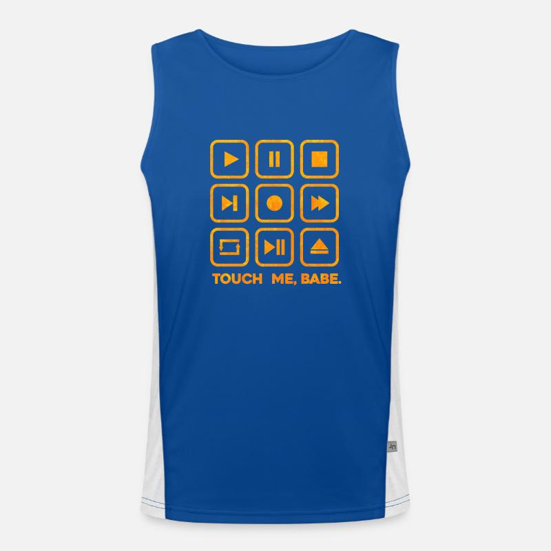 Touch me, babe. Men's Functional Contrast Tank Top 