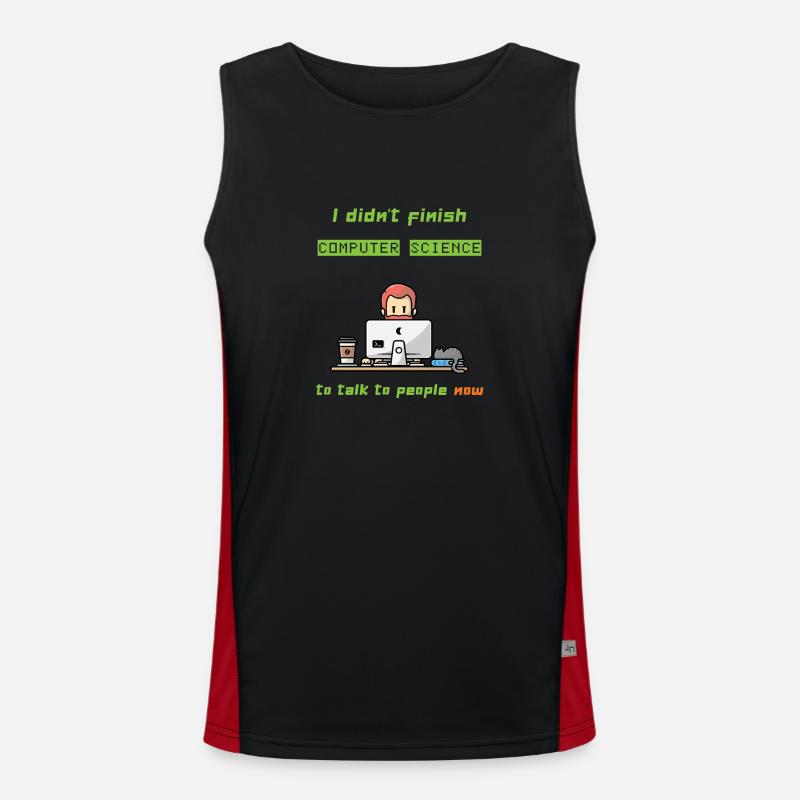 IT specialist, computer science Men's Functional Contrast Tank Top 