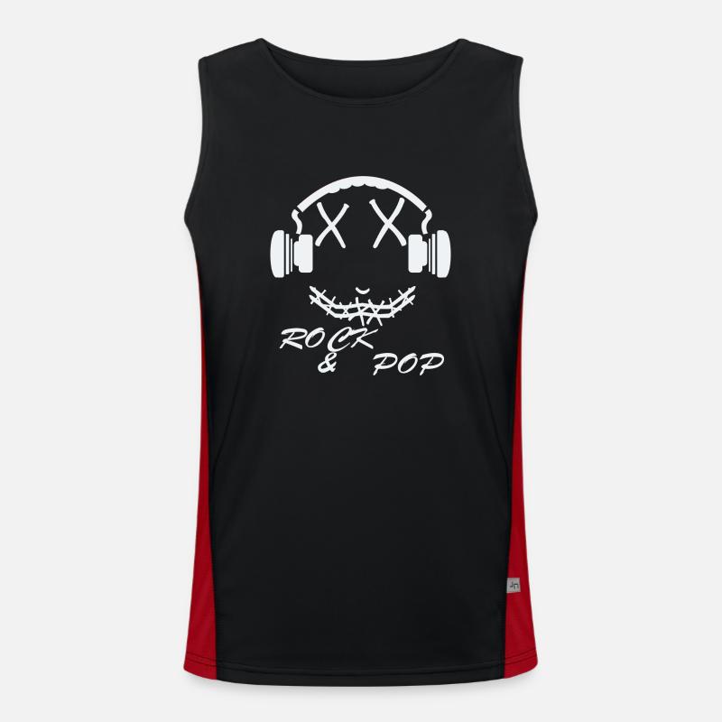Rock & Pop Musikmaker Funktionelles Kontrast-Tank Top für Männer 