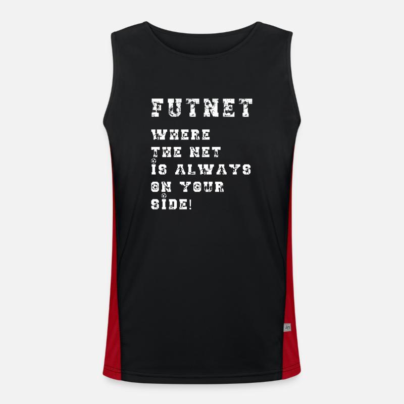Futnet: Wo das Netz immer auf deiner Seite ist! Funktionelles Kontrast-Tank Top für Männer 