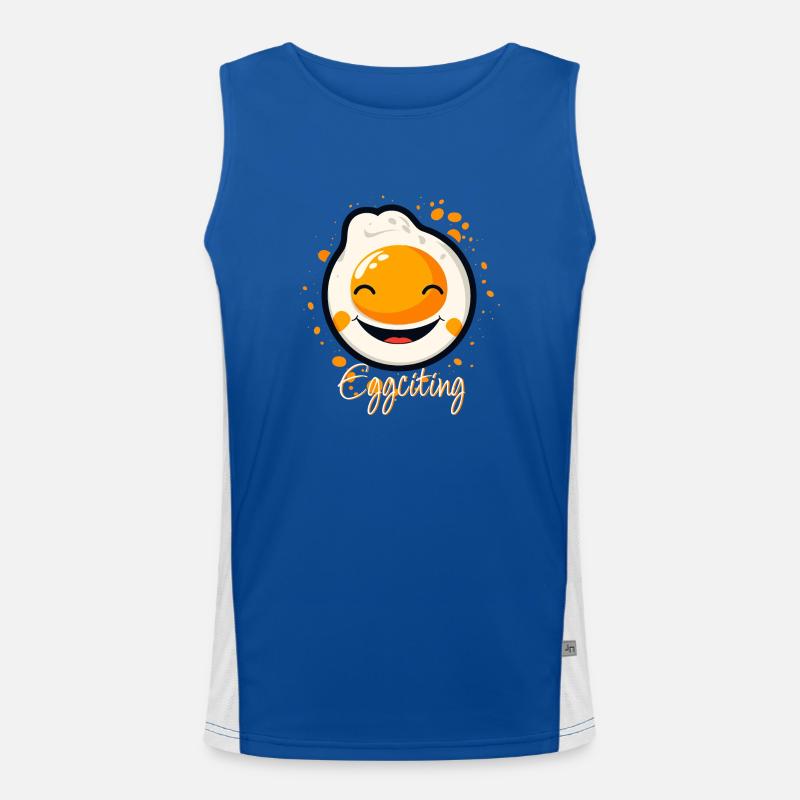 Eggciting Men's Functional Contrast Tank Top 