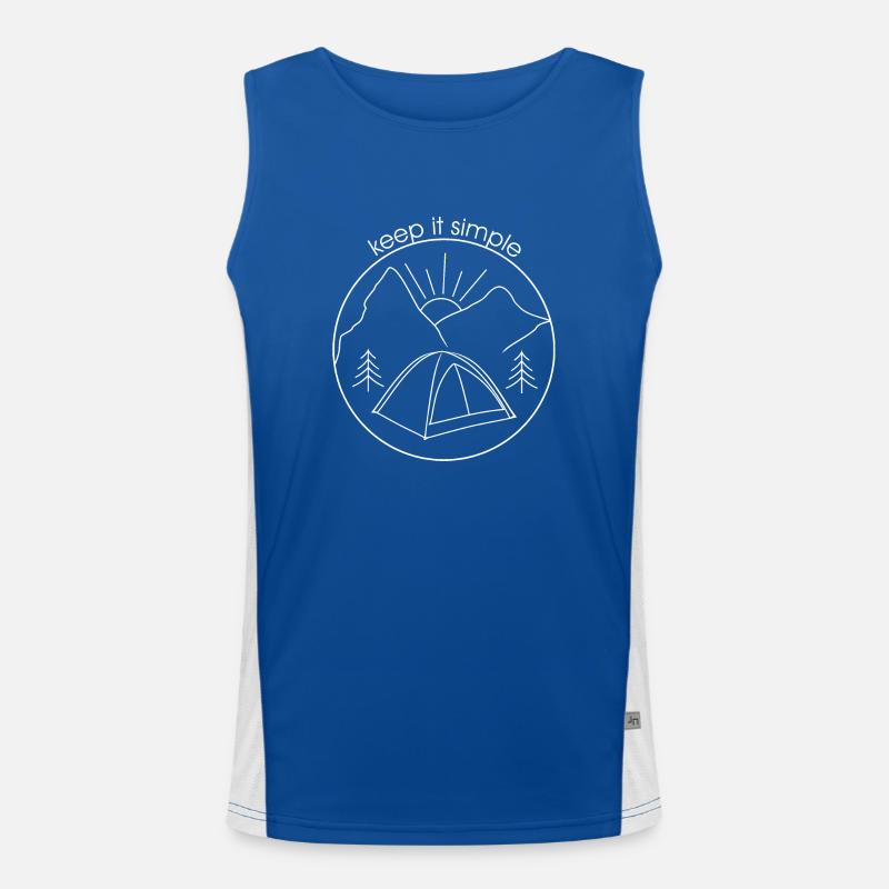 Keep it simple (version blanche) Débardeur respirant contrasté Homme 