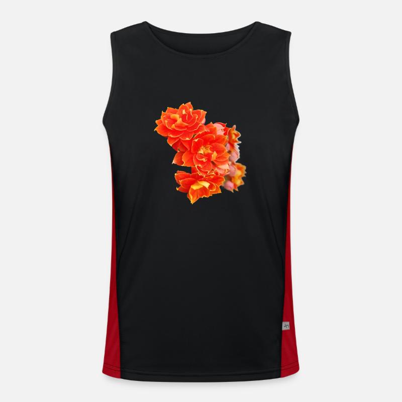 SPRING FLOWERS (dahlia) Men's Functional Contrast Tank Top 