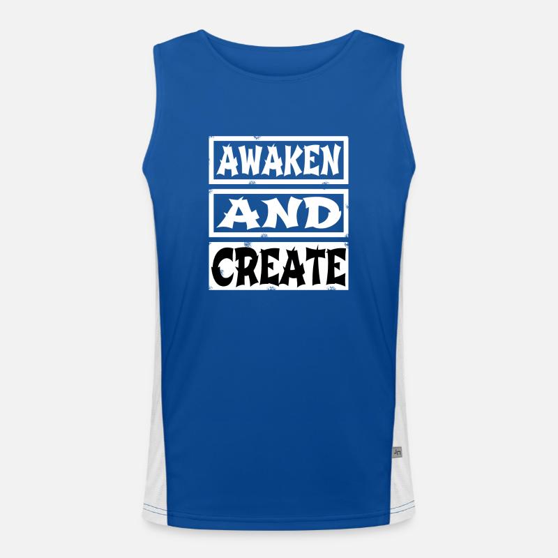 inner enlightenment jokes present Funktionelles Kontrast-Tank Top für Männer 