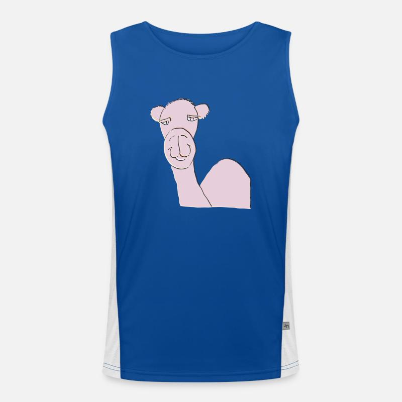 Rose camel Débardeur respirant contrasté Homme 