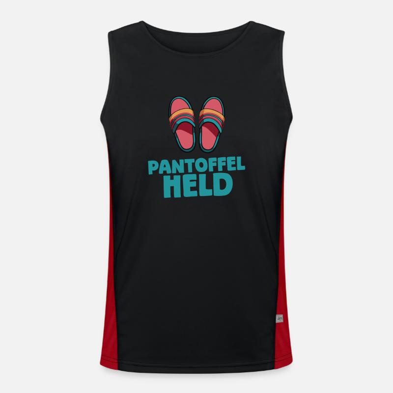 Pantoffelheld Funktionelles Kontrast-Tank Top für Männer 