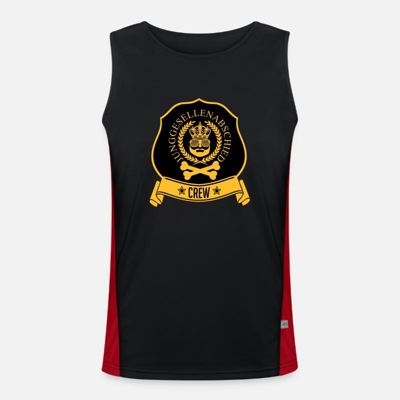 Junggesellenabschied - JGA Funktionelles Kontrast-Tank Top für Männer 