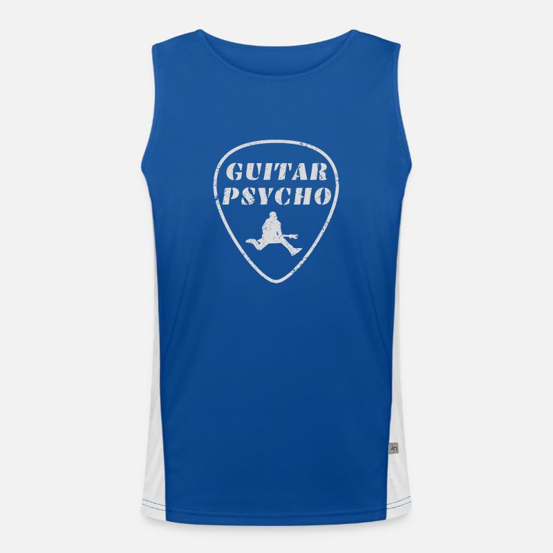 Gitarre Psycho Funktionelles Kontrast-Tank Top für Männer 