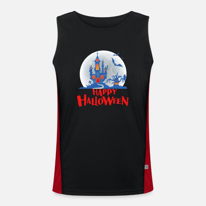 Happy Halloween Men's Functional Contrast Tank Top 