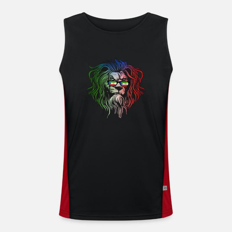 Äquatorialguinea Funktionelles Kontrast-Tank Top für Männer 