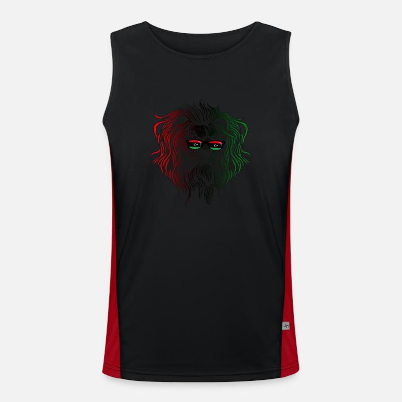 Libyen Funktionelles Kontrast-Tank Top für Männer 