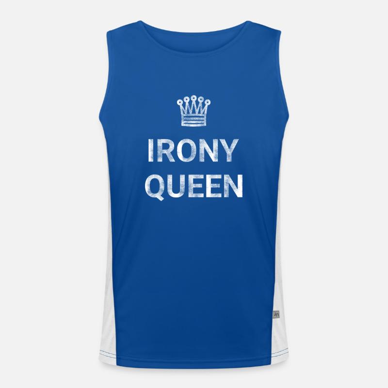 Irony Queen Men's Functional Contrast Tank Top 