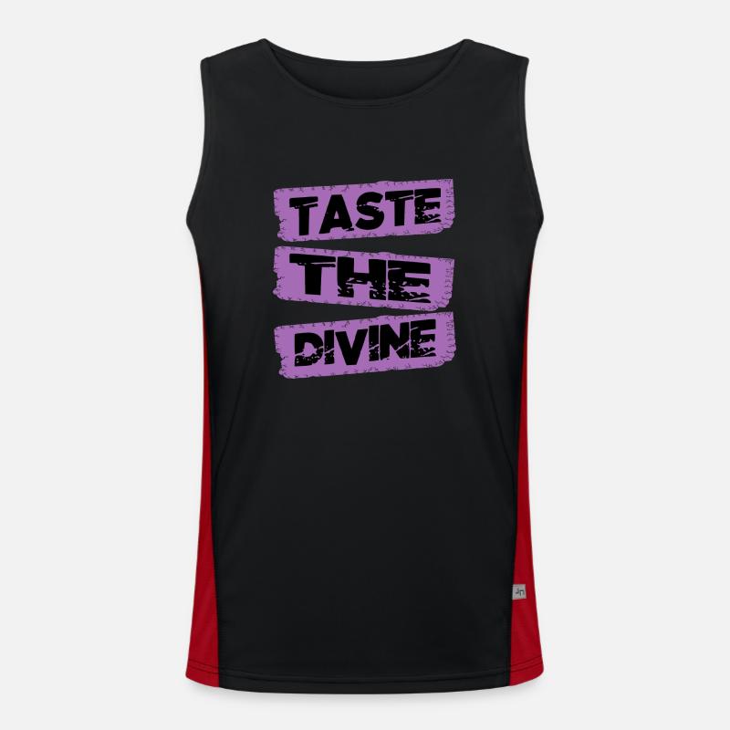 gift idea culinary indulgence taste sensations Funktionelles Kontrast-Tank Top für Männer 