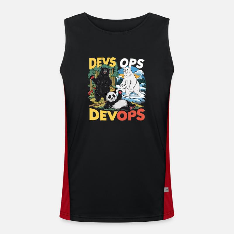 Devops Funktionelles Kontrast-Tank Top für Männer 