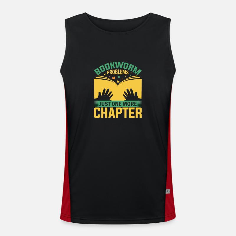 Bookworm Problems - Just One More Chapter Men's Functional Contrast Tank Top 