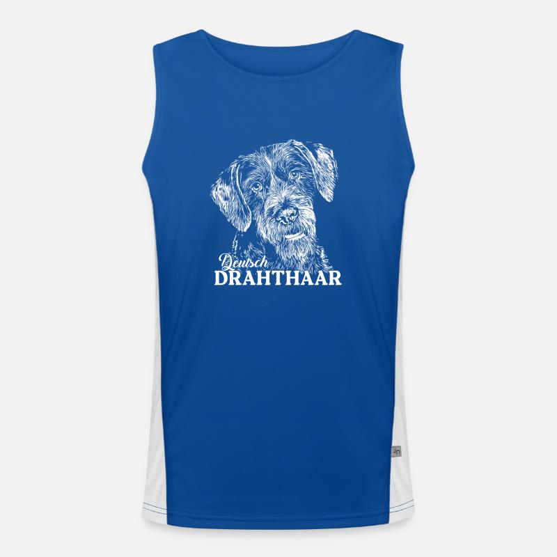 Deutsch Drahthaar Funktionelles Kontrast-Tank Top für Männer 