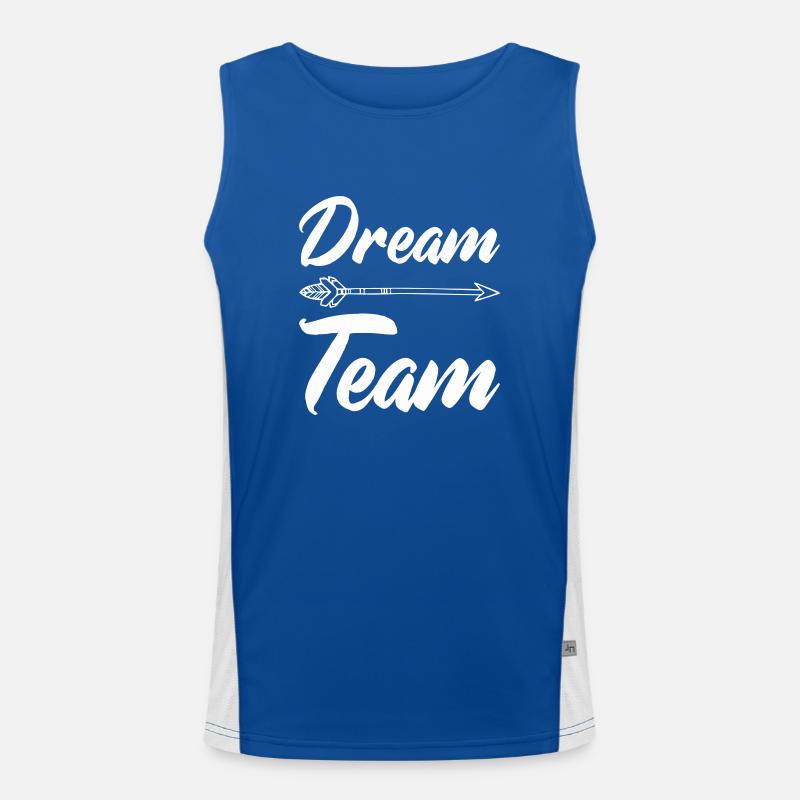 dream team Funktionelles Kontrast-Tank Top für Männer 