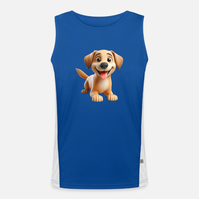 Chien 1 Débardeur respirant contrasté Homme 