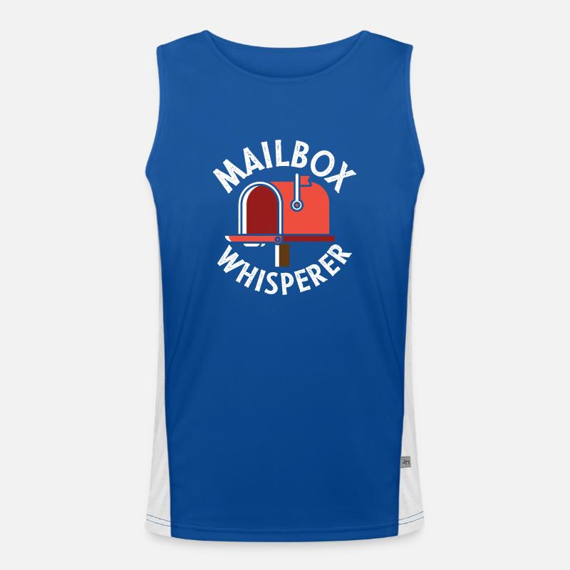 Mailbox Whisperer Postal Worker Mailman Funktionelles Kontrast-Tank Top für Männer 