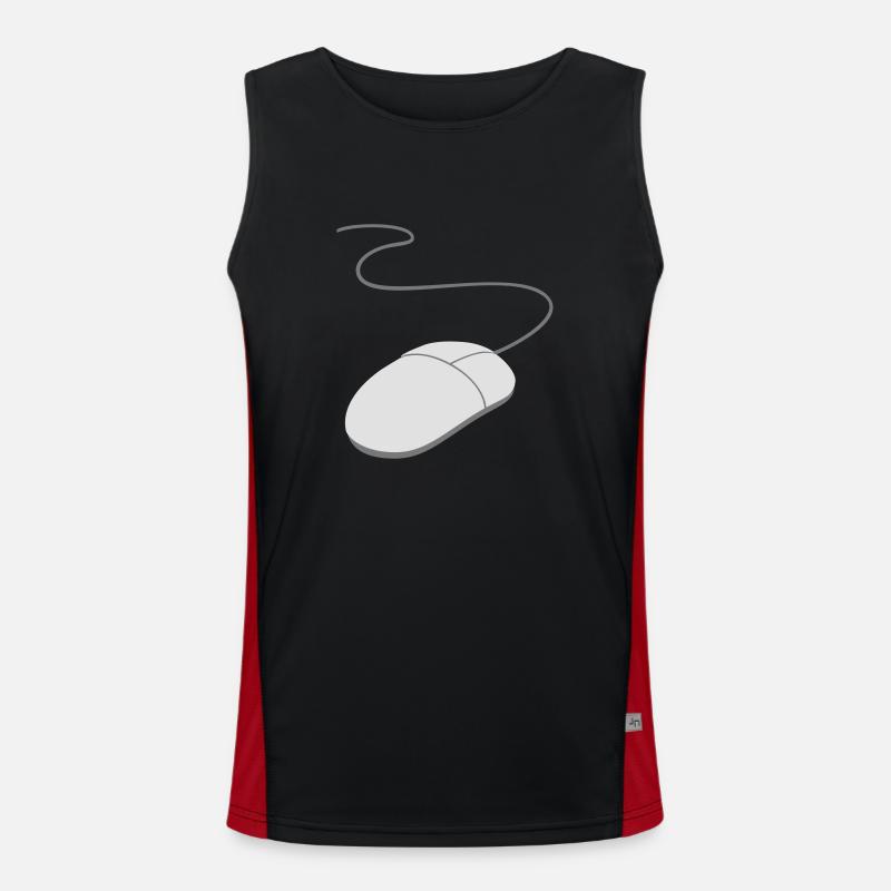 computer mouse Men's Functional Contrast Tank Top 