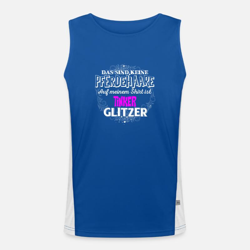 TINKER - Glitzer Funktionelles Kontrast-Tank Top für Männer 
