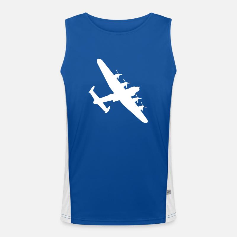 Bomber plane Men's Functional Contrast Tank Top 