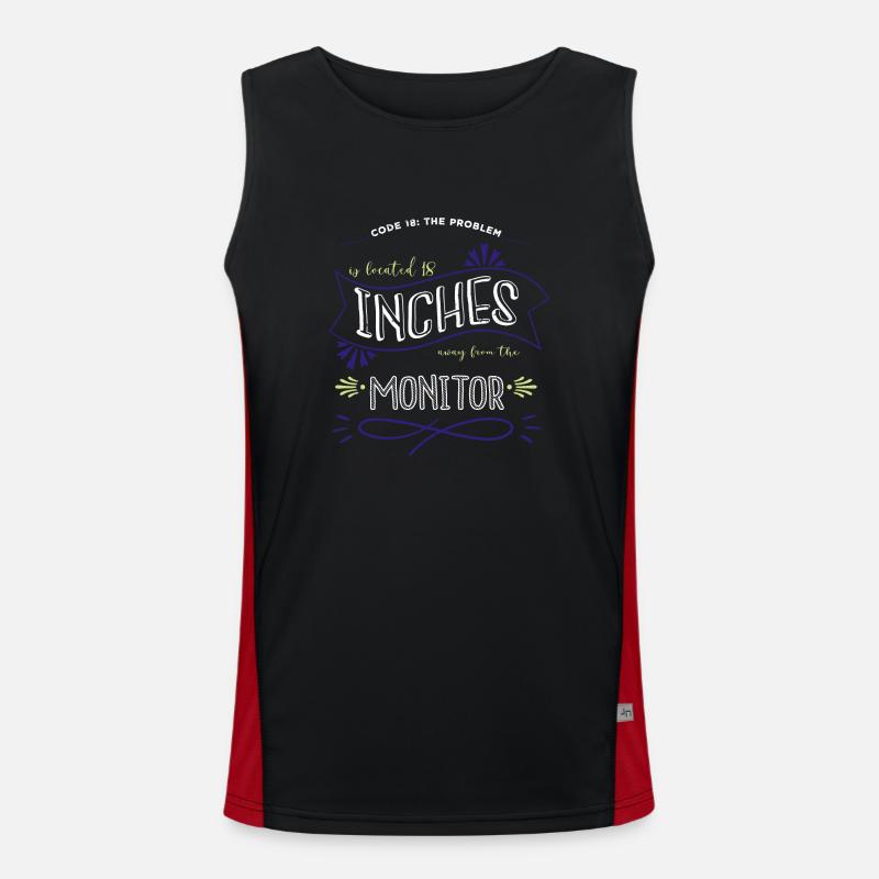 hack out gamer fingers anonymous expect us Men's Functional Contrast Tank Top 