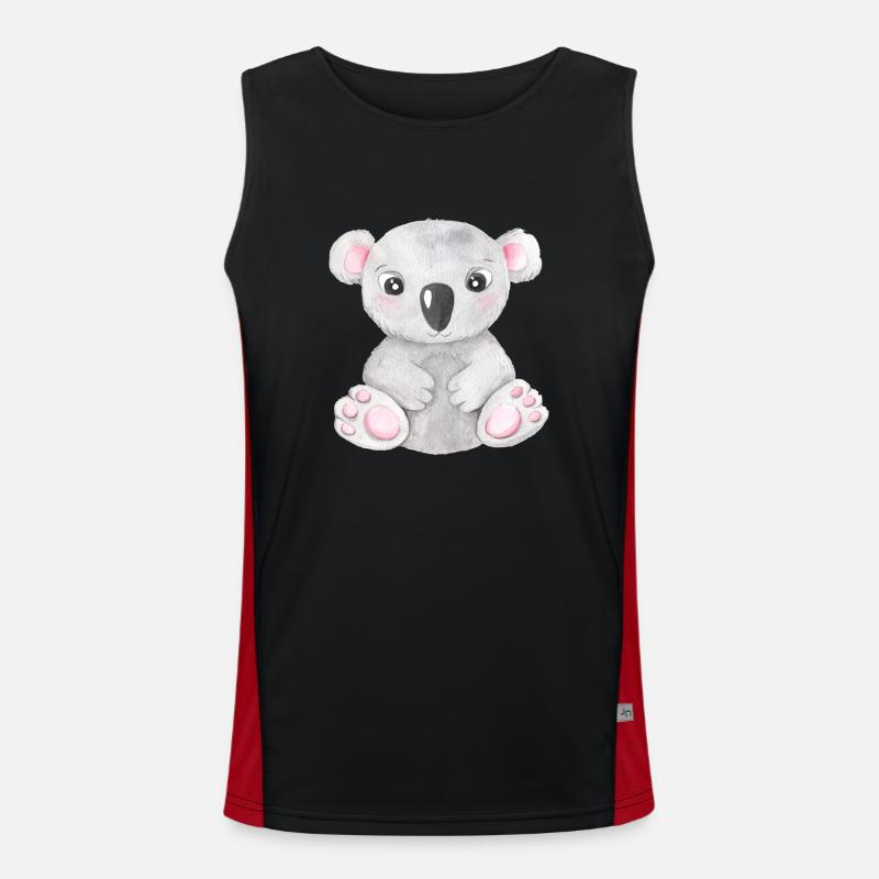Mignon Koala Bébé Koala Bear Australie Australien Débardeur respirant contrasté Homme 