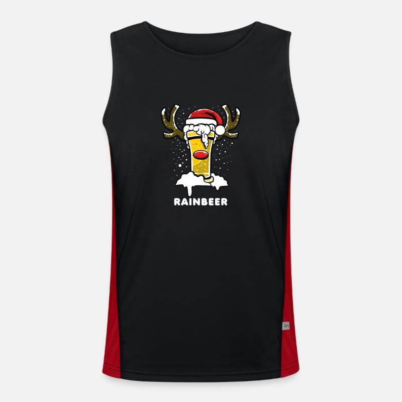 CHRISTMAS BEER 3 Funktionelles Kontrast-Tank Top für Männer 