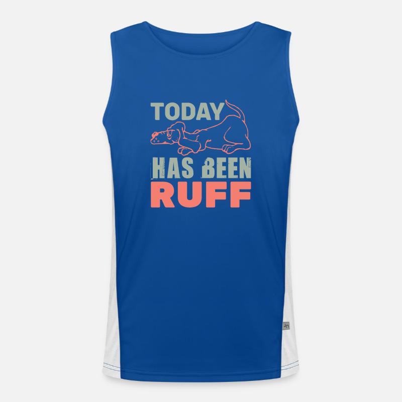 HEUTE WAR ER LUSTIG Funktionelles Kontrast-Tank Top für Männer 