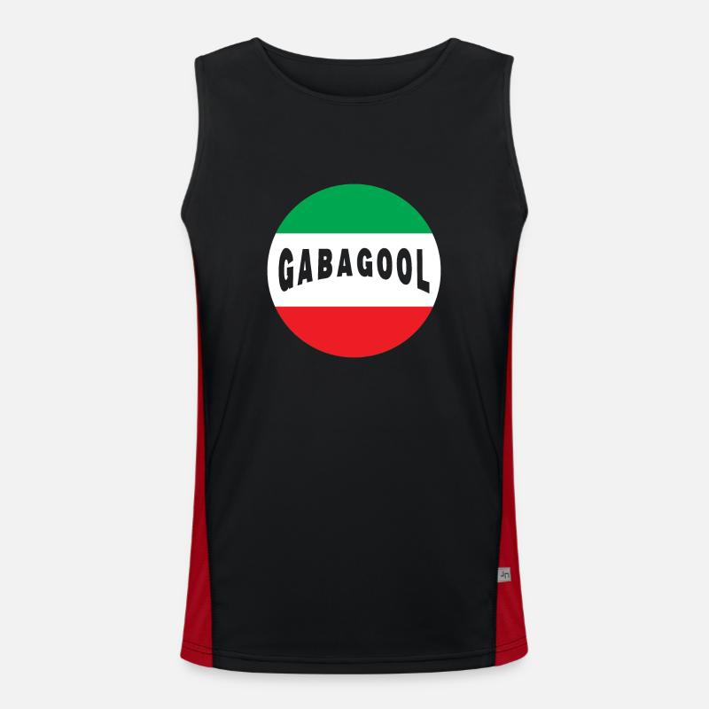 Gabagool Funktionelles Kontrast-Tank Top für Männer 