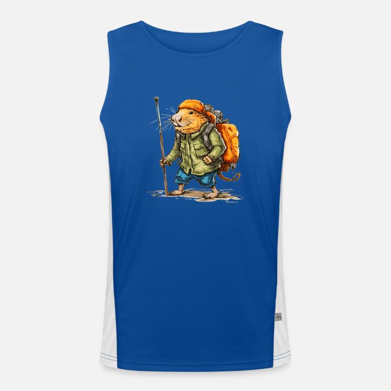 Diese Maulwurfratte wandert gerne in der Freizeit Funktionelles Kontrast-Tank Top für Männer 