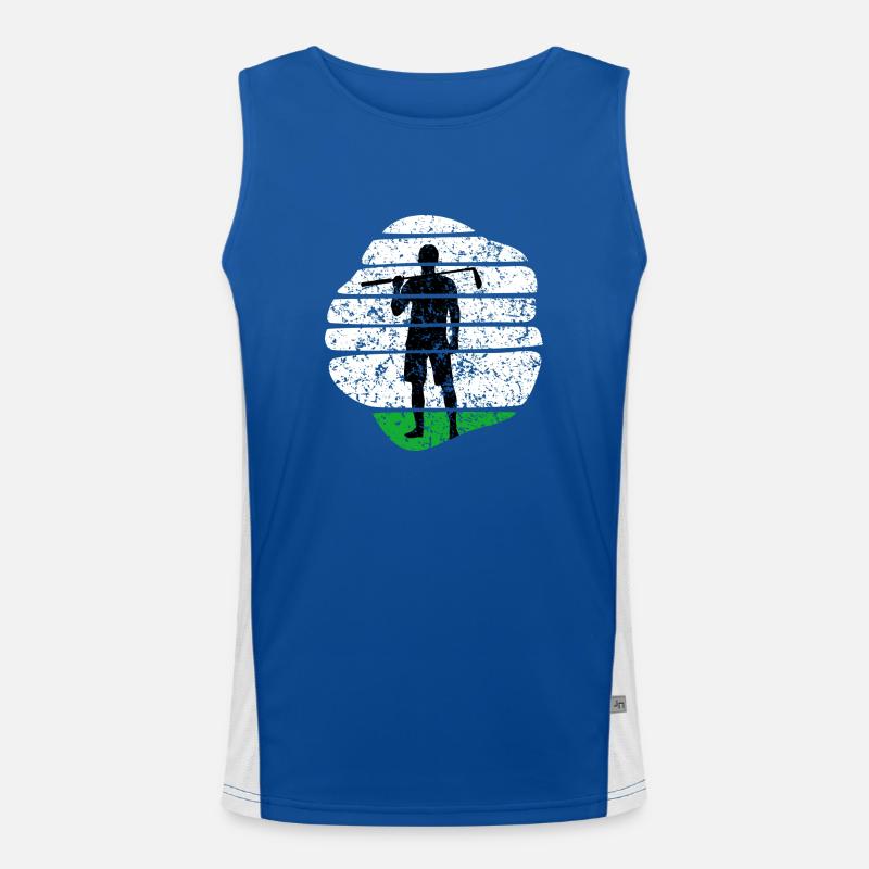 Golfeurs Golf Putts Golf Golf Course Débardeur respirant contrasté Homme 