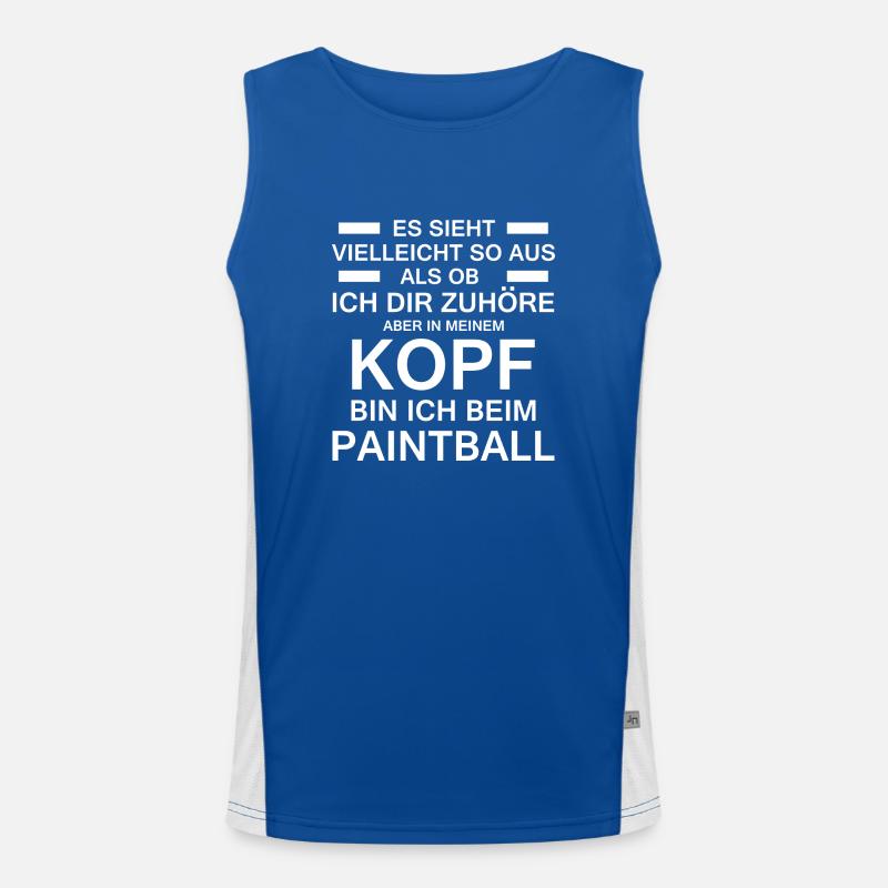 Paintball Airsoft Funktionelles Kontrast-Tank Top für Männer 