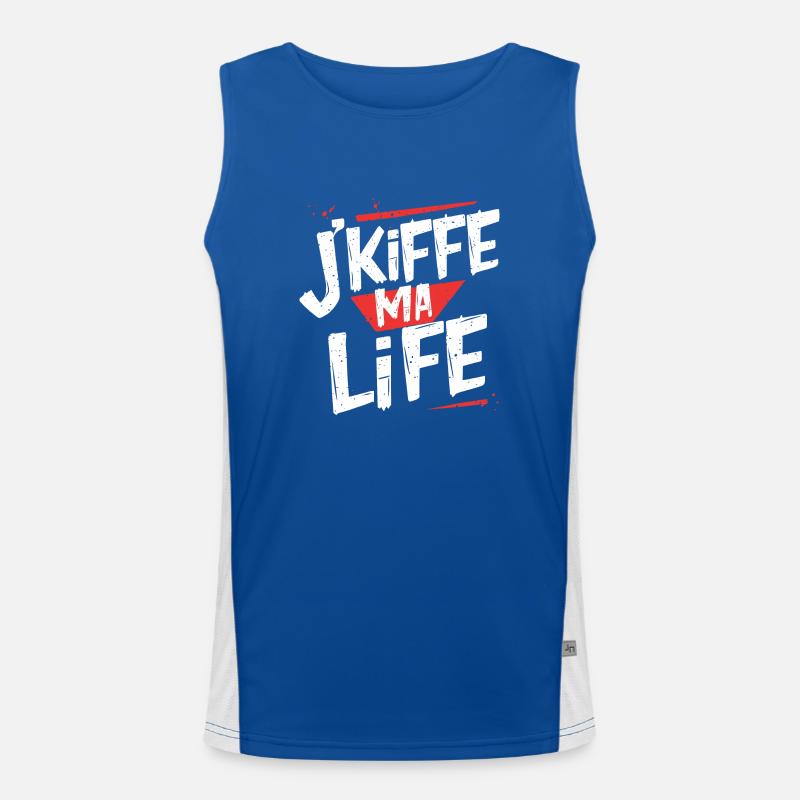 J'kiffe ma life Débardeur respirant contrasté Homme 
