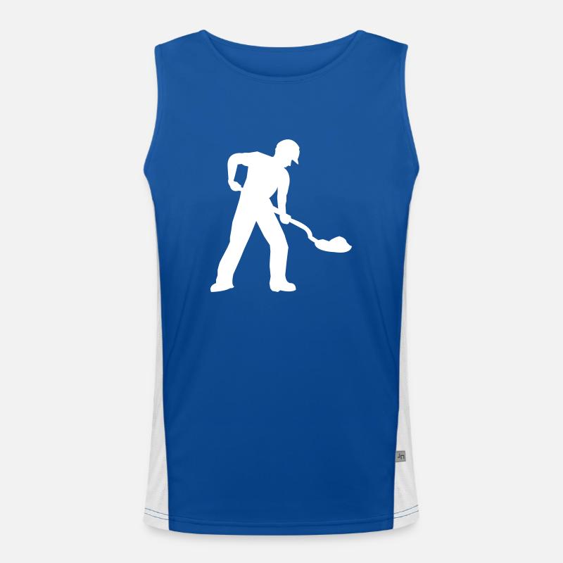 Construction worker construction site Men's Functional Contrast Tank Top 